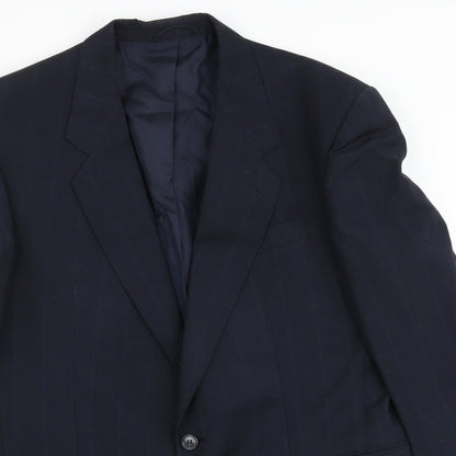 Mens UK Size 42 Bernhardt Regular Blue Suit Jacket