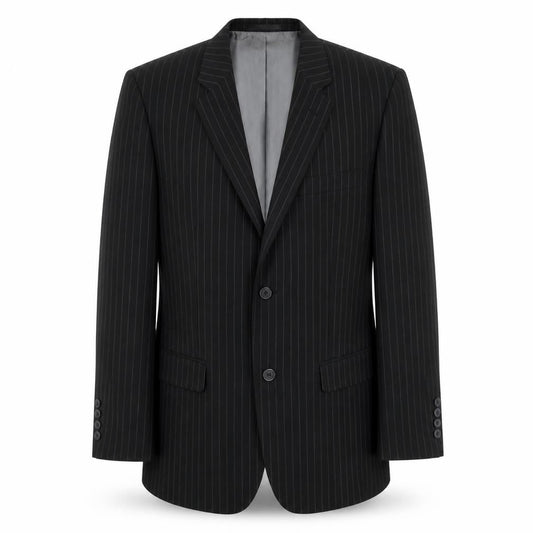 Mens UK Size 38 Avenue Regular Black Suit Jacket