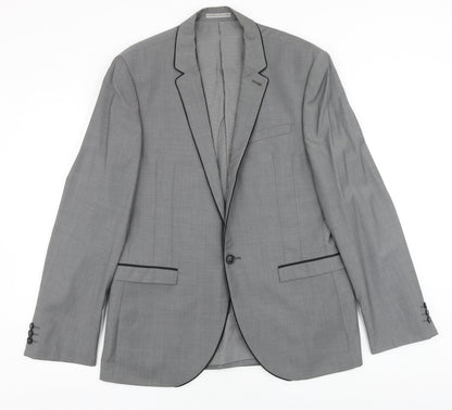 Mens UK Size 40 NEXT Regular Grey Suit Jacket