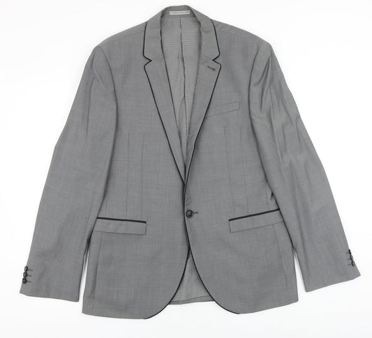 Mens UK Size 40 NEXT Regular Grey Suit Jacket