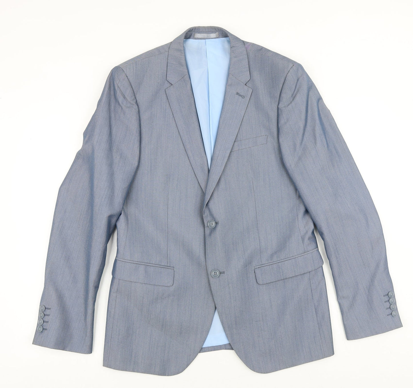 Mens UK Size 40 Peter Werth Regular Grey Suit Jacket