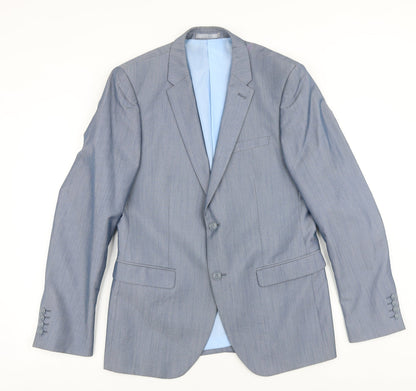 Mens UK Size 40 Peter Werth Regular Grey Suit Jacket