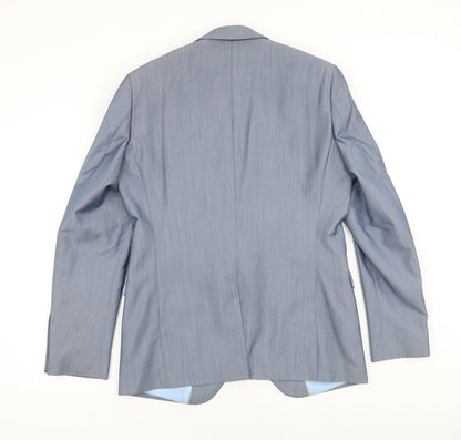 Mens UK Size 40 Peter Werth Regular Grey Suit Jacket