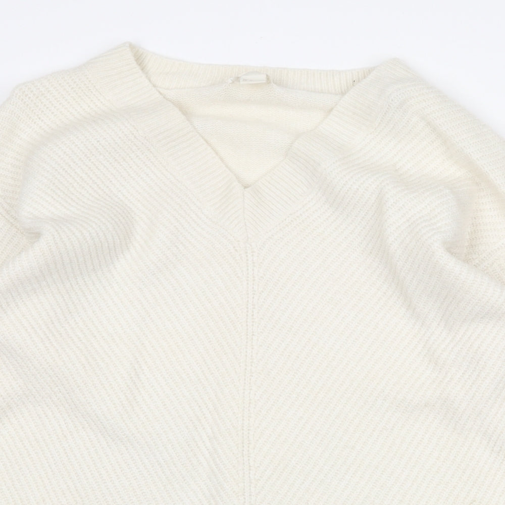 Womens UK Size M H&M White Pullover Jumper