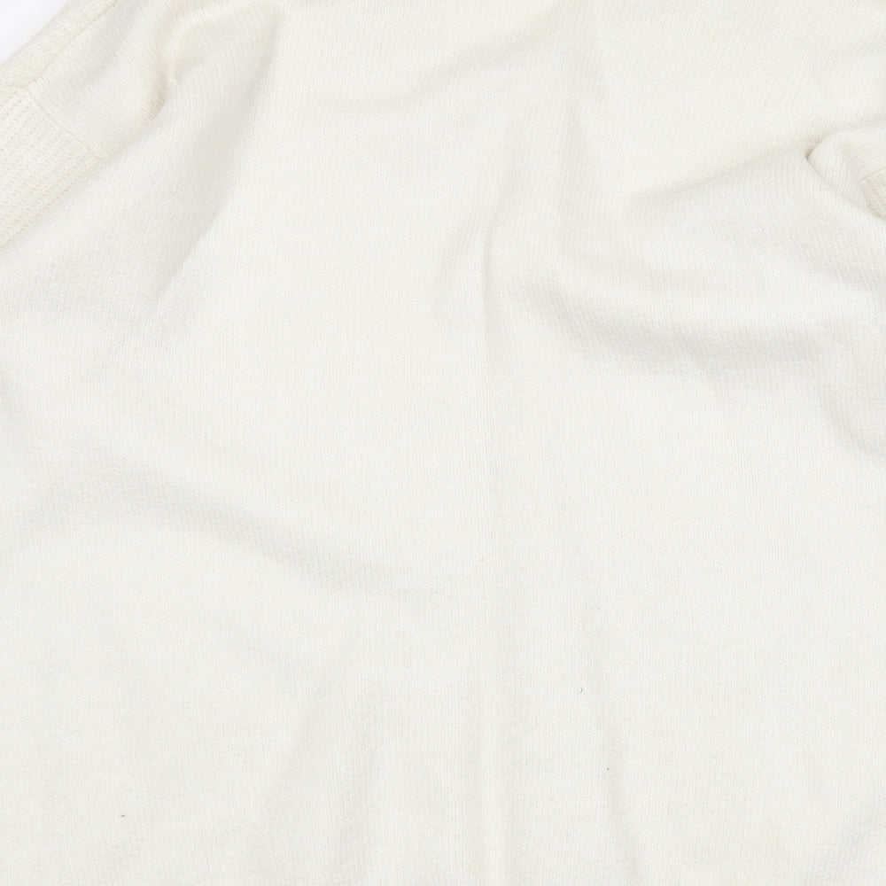 Womens UK Size M H&M White Pullover Jumper
