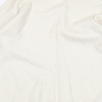 Womens UK Size M H&M White Pullover Jumper