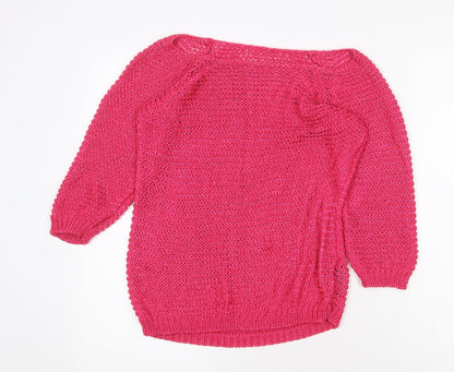 Womens UK Size M Per Una Pink Pullover Jumper