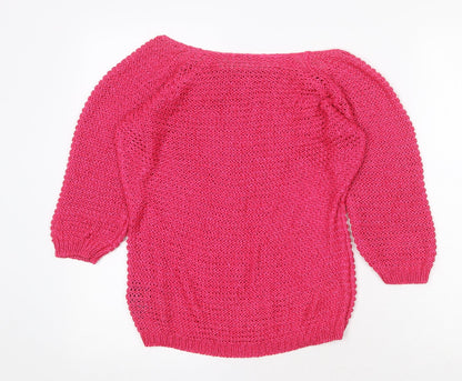 Womens UK Size M Per Una Pink Pullover Jumper
