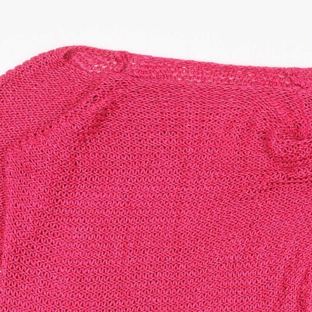 Womens UK Size M Per Una Pink Pullover Jumper