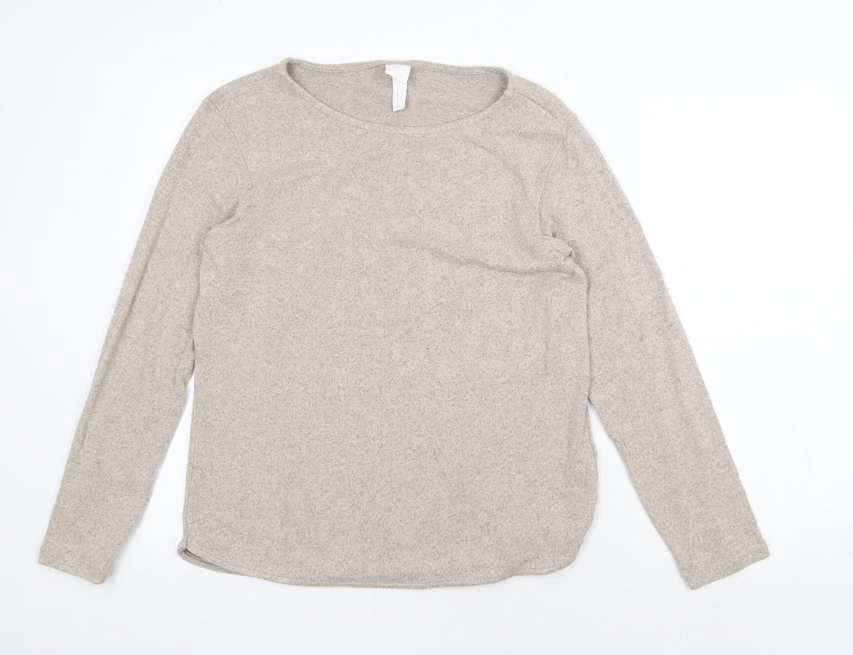 Womens UK Size S H&M Beige Pullover Jumper