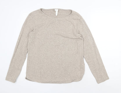 Womens UK Size S H&M Beige Pullover Jumper