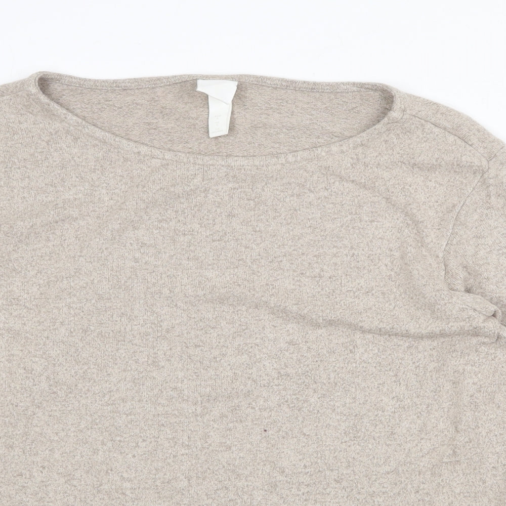 Womens UK Size S H&M Beige Pullover Jumper