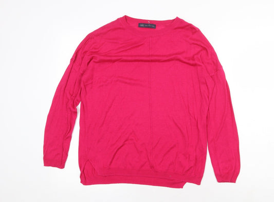 Womens UK Size M Marks and Spencer Pink Pullover Jumper