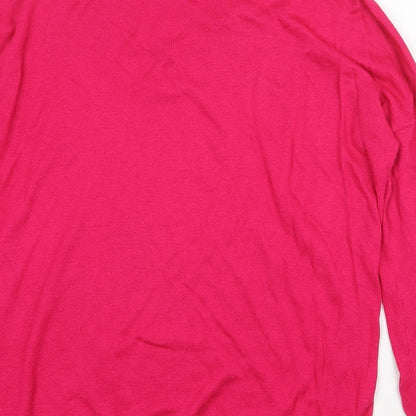 Womens UK Size M Marks and Spencer Pink Pullover Jumper