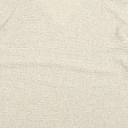 George Womens Gold V-Neck Acrylic Pullover Jumper Size L - Split Sleeve