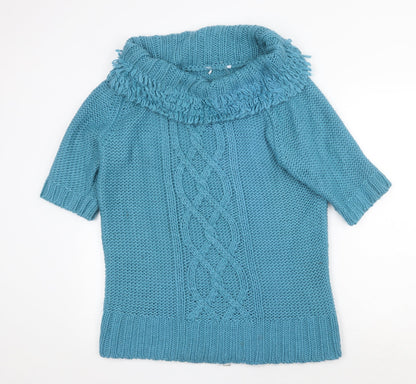Womens UK Size XL Preworn Green Pullover Jumper