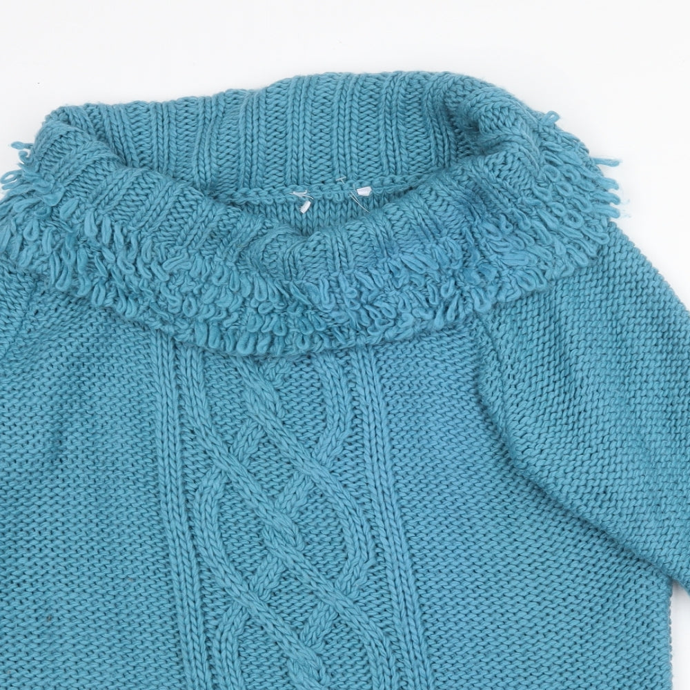Womens UK Size XL Preworn Green Pullover Jumper