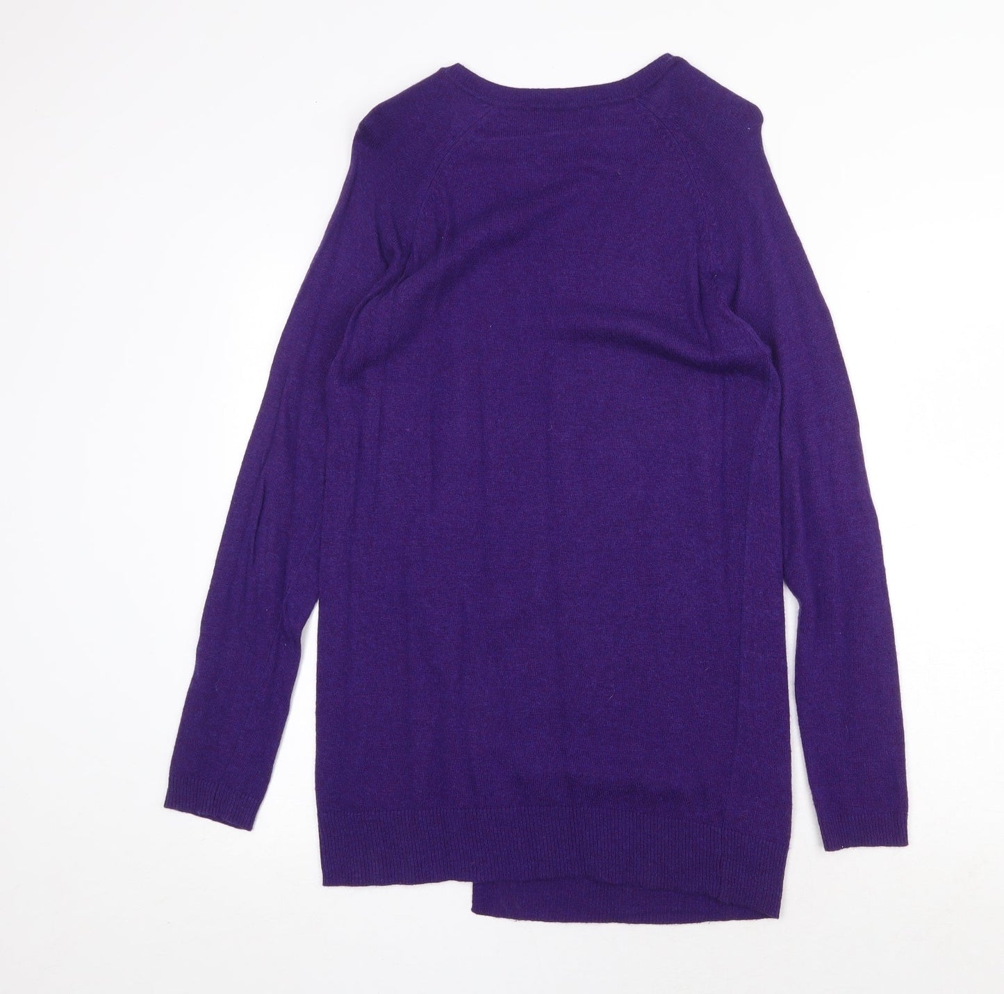 Womens UK Size 10 Marks and Spencer Purple Tunic Jumper