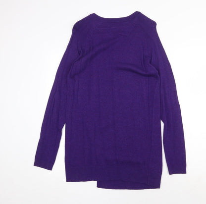 Womens UK Size 10 Marks and Spencer Purple Tunic Jumper