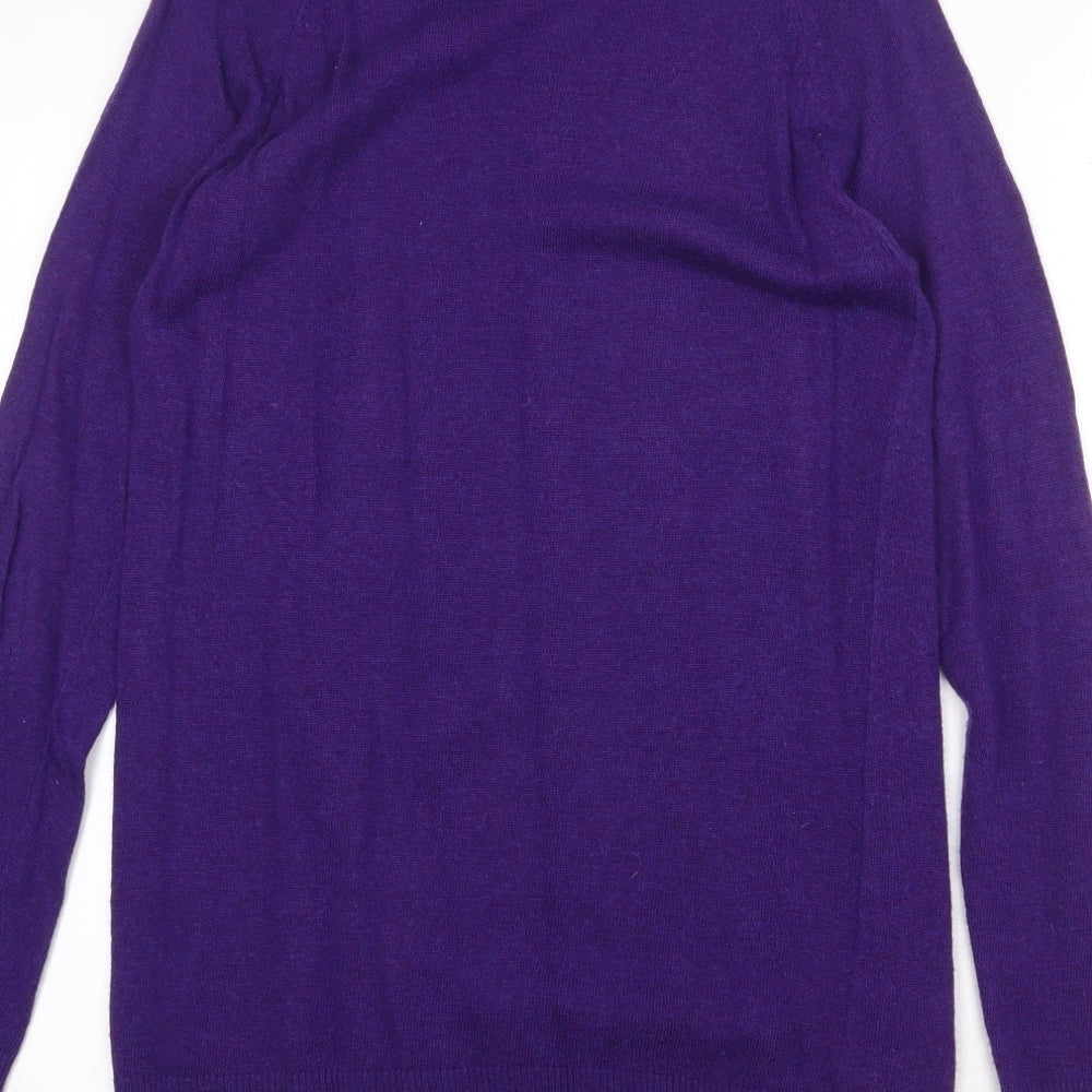 Womens UK Size 10 Marks and Spencer Purple Tunic Jumper