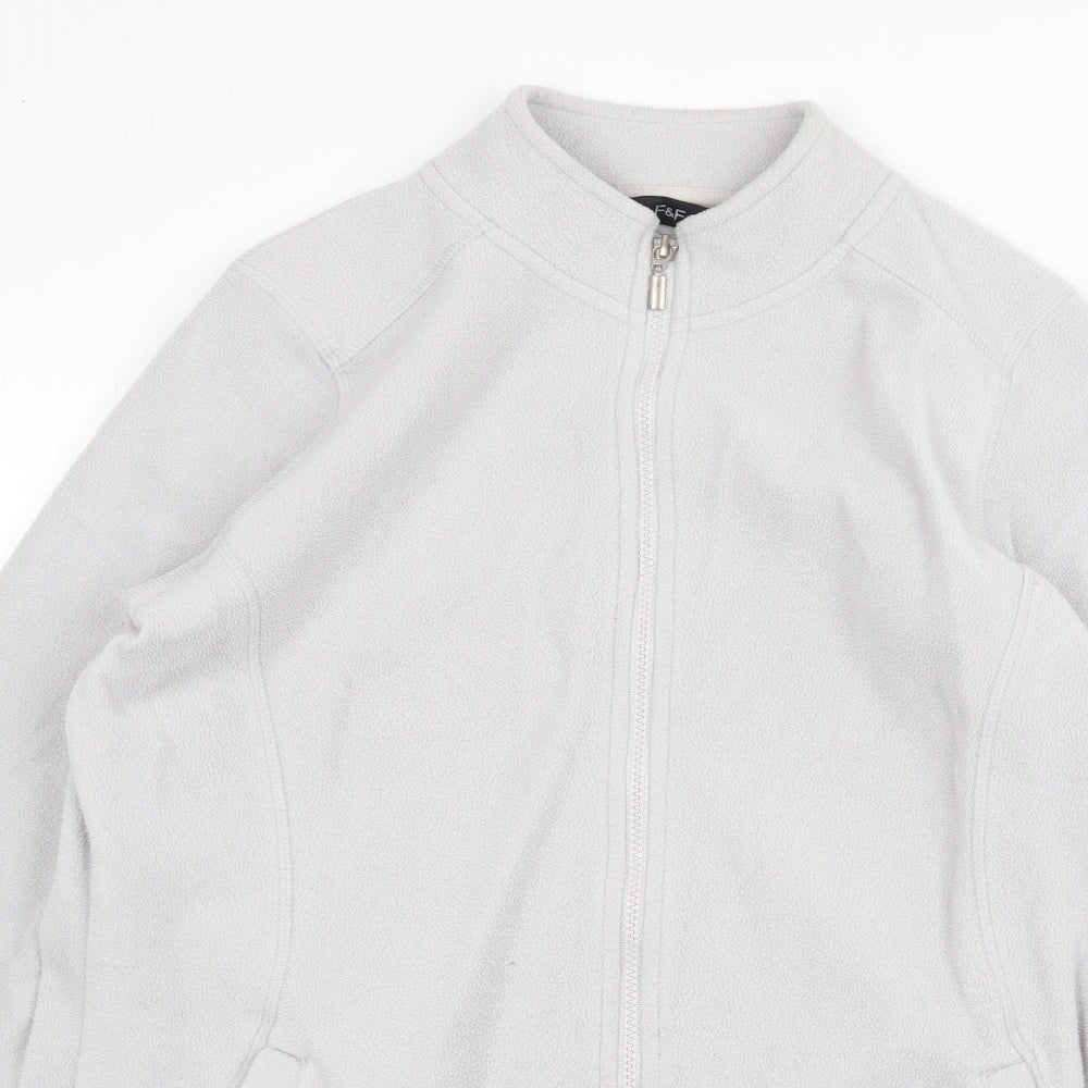 F&F Womens Grey Jacket Size 16 Zip