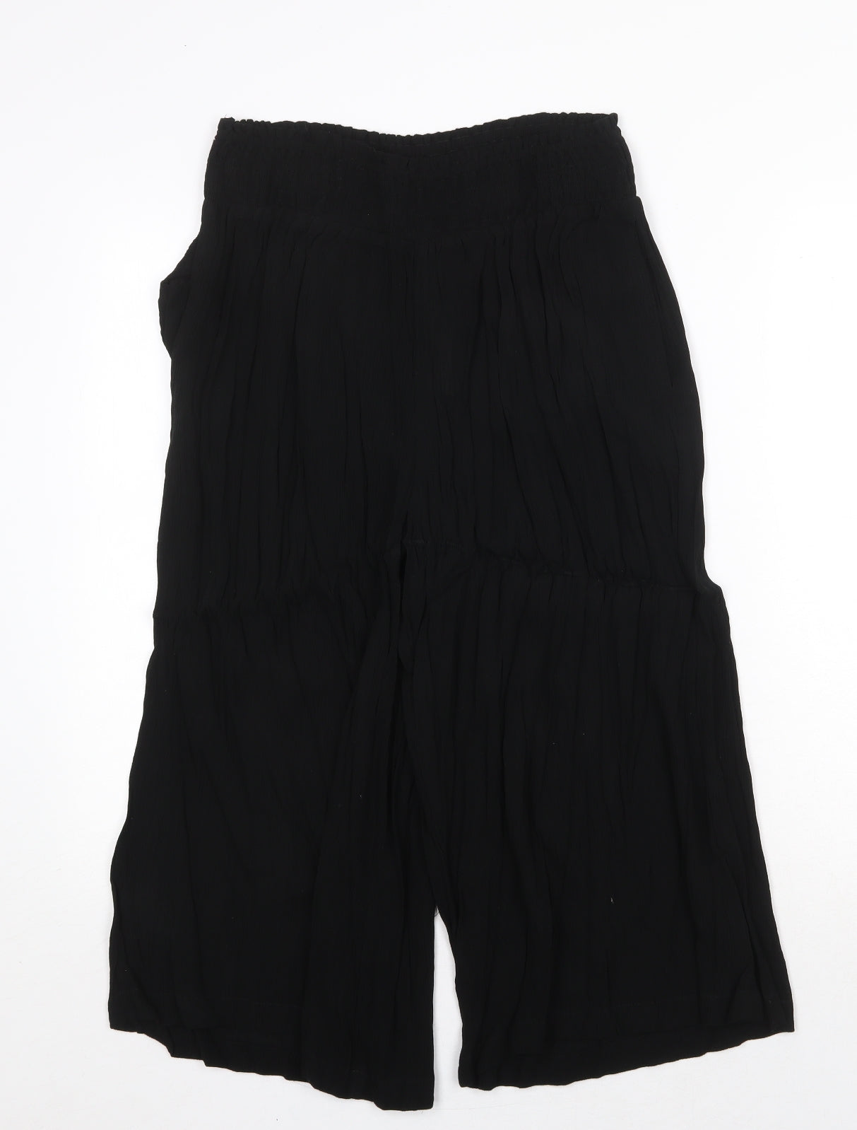 Capsule Womens Black Polyester Trousers Size 30 in Regular