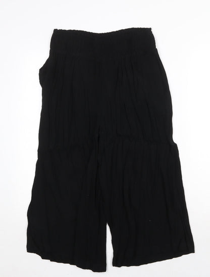 Capsule Womens Black Polyester Trousers Size 30 in Regular