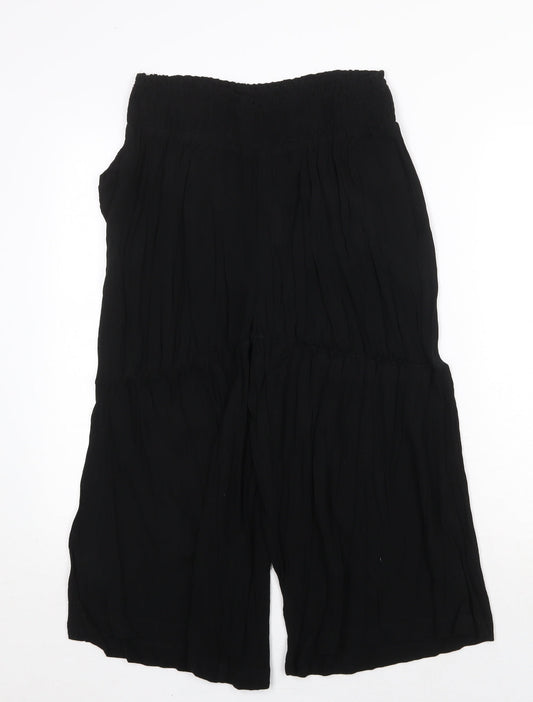 Capsule Womens Black Polyester Trousers Size 30 in Regular