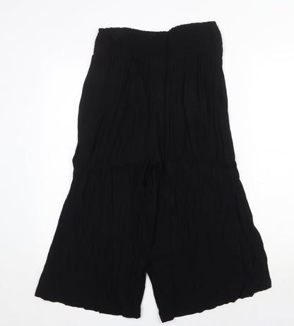 Capsule Womens Black Polyester Trousers Size 30 in Regular