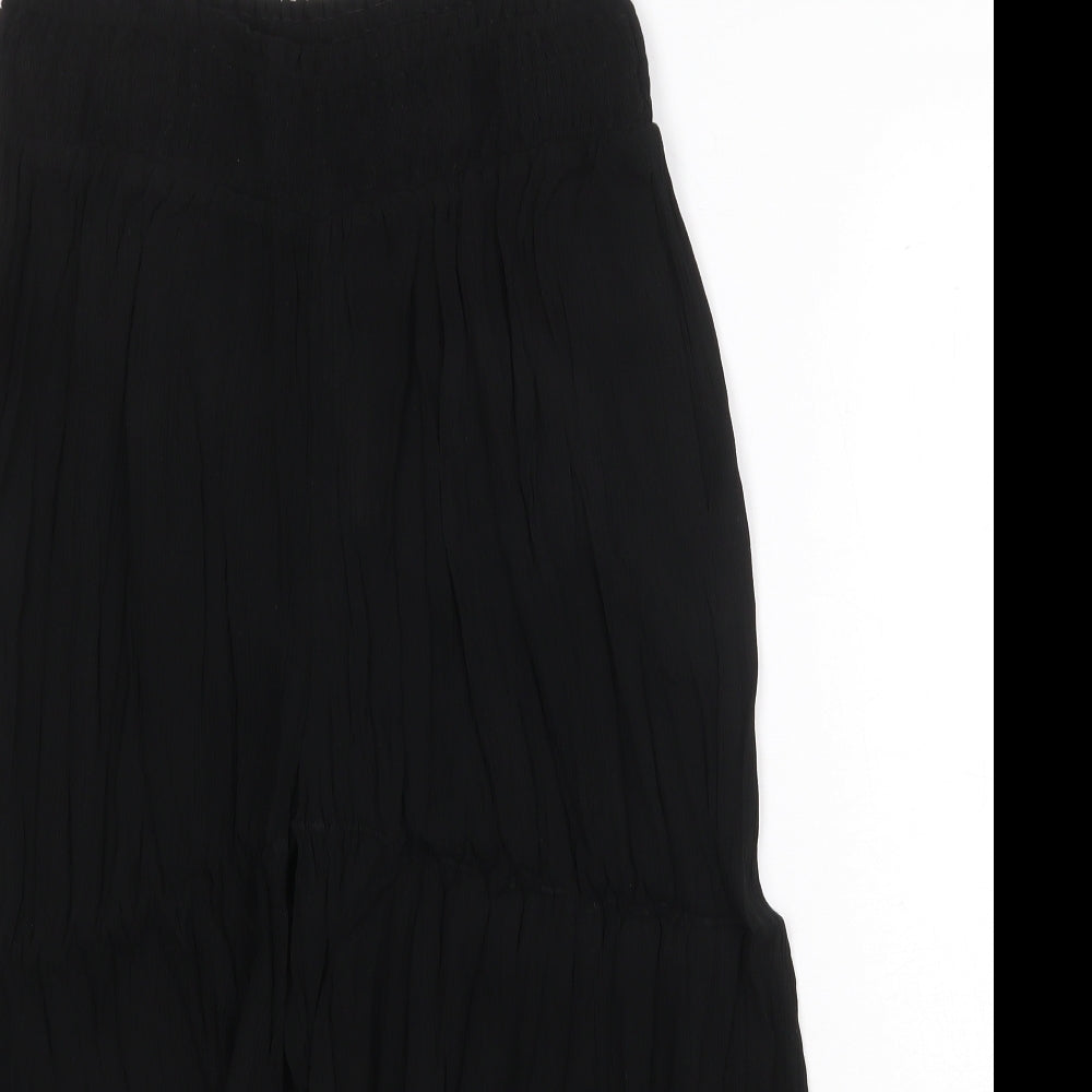 Capsule Womens Black Polyester Trousers Size 30 in Regular