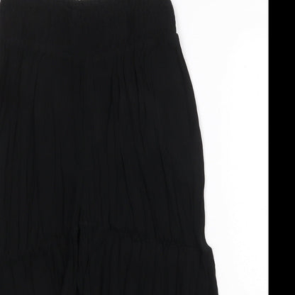 Capsule Womens Black Polyester Trousers Size 30 in Regular