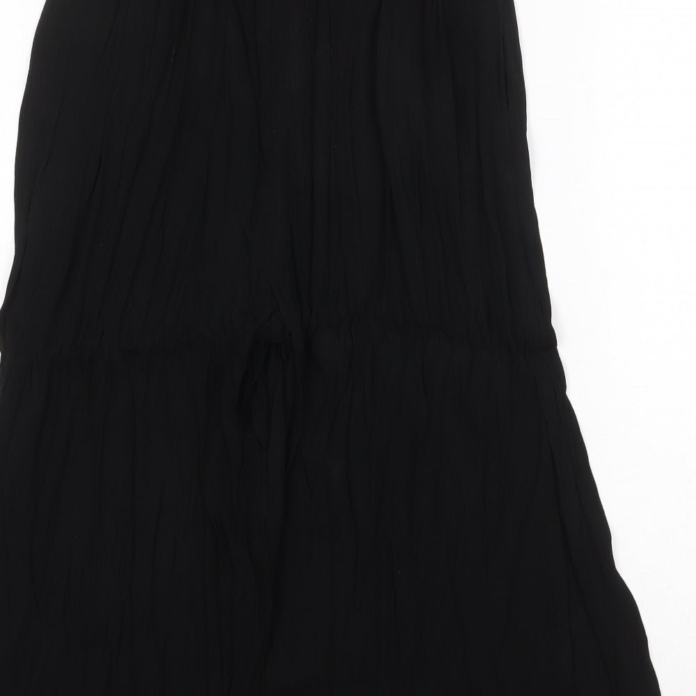 Capsule Womens Black Polyester Trousers Size 30 in Regular