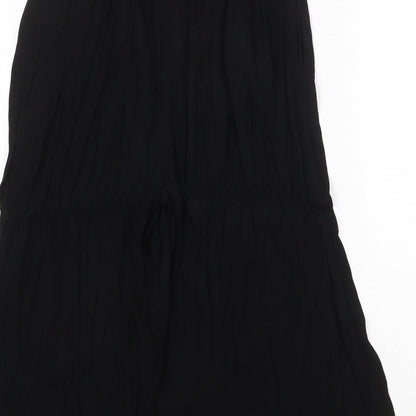 Capsule Womens Black Polyester Trousers Size 30 in Regular