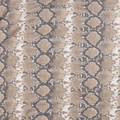 F&F Womens Brown Animal Print Polyester Basic T-Shirt Size 8 Scoop Neck - Snake Skin Print