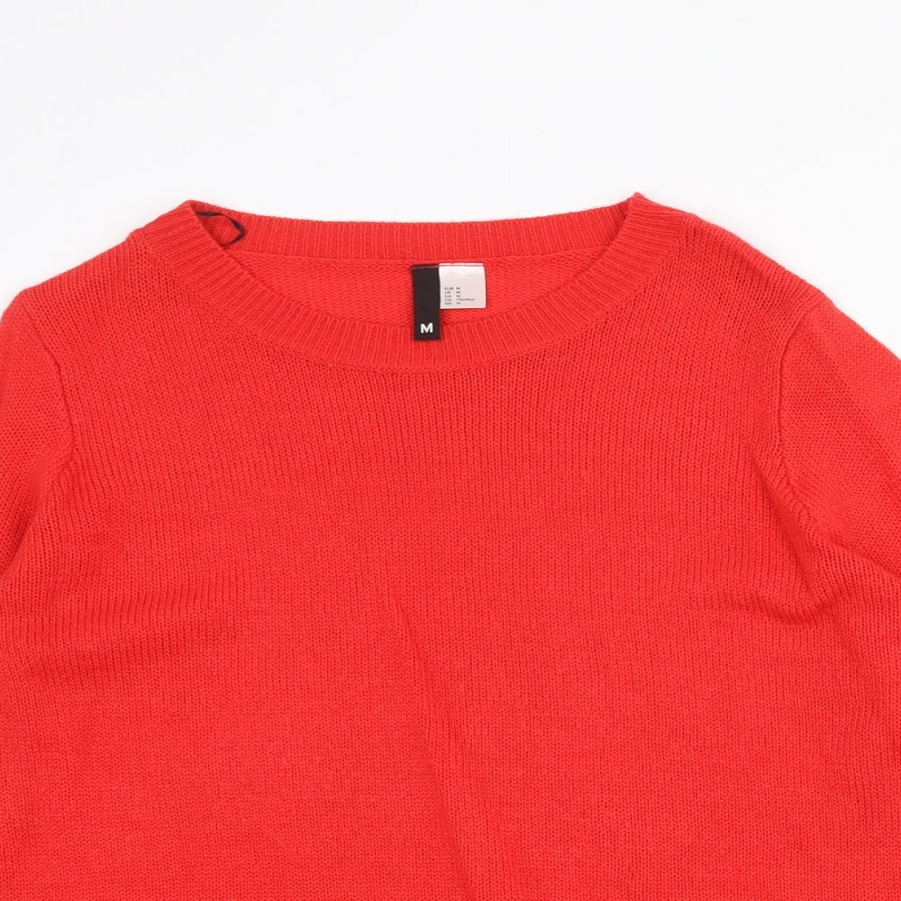 Womens UK Size M H&M Red Pullover Jumper