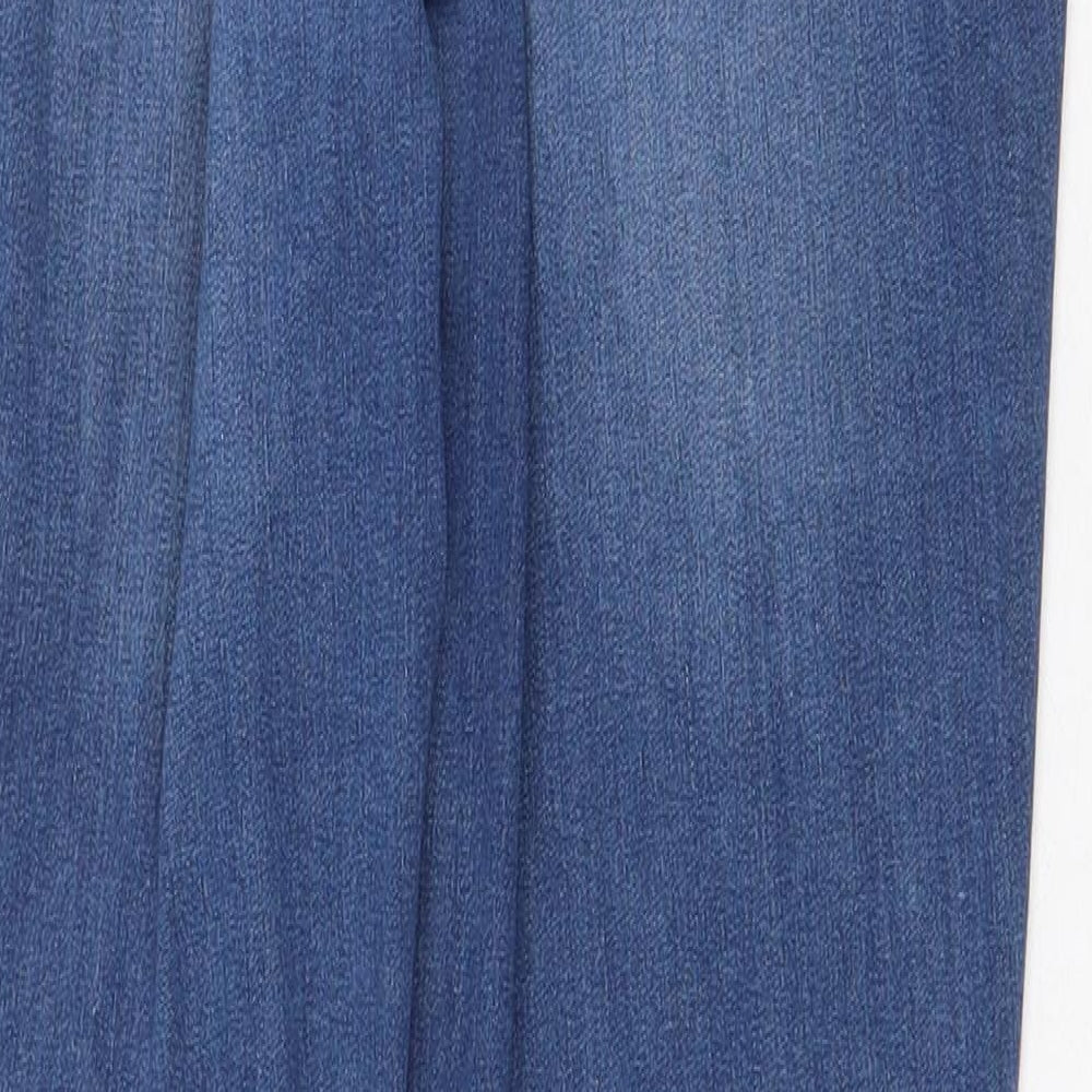 NEXT Womens Blue Cotton Skinny Jeans Size 10 Regular Zip