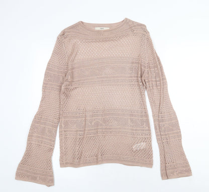 Womens UK Size 12 NEXT Beige Pullover Jumper