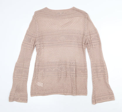 Womens UK Size 12 NEXT Beige Pullover Jumper