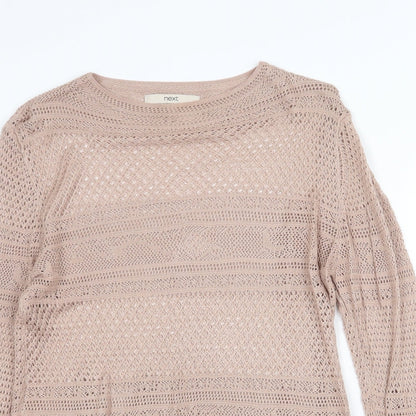 Womens UK Size 12 NEXT Beige Pullover Jumper