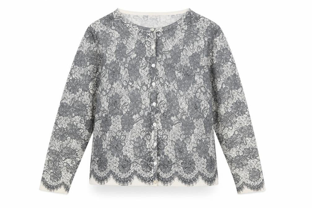 Womens UK Size L OPUS Grey Cardigan Jumper