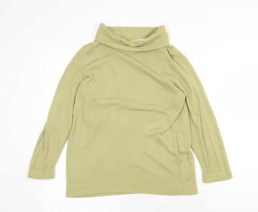 Womens UK Size 12 Marks and Spencer Green Pullover Jumper