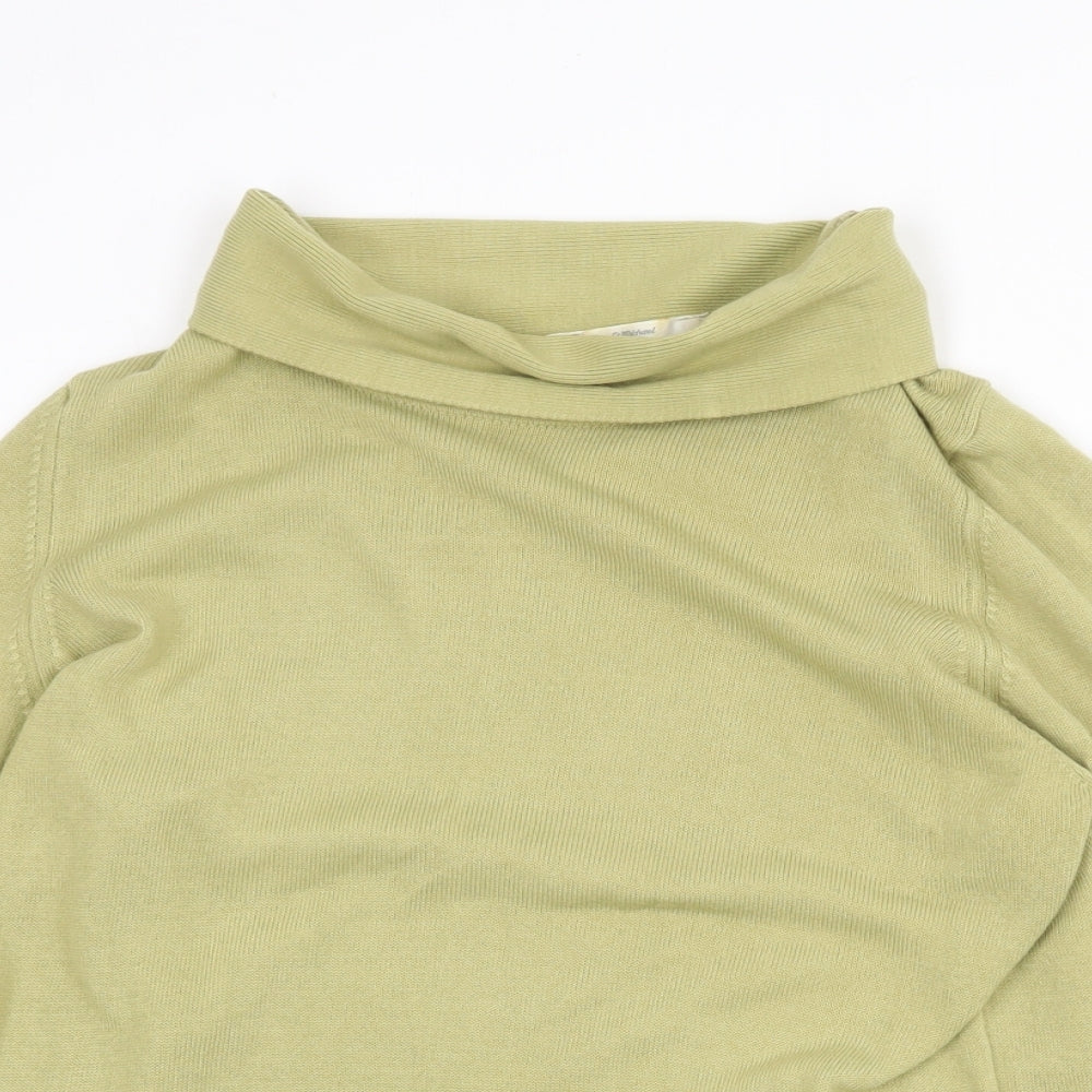 Womens UK Size 12 Marks and Spencer Green Pullover Jumper
