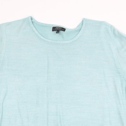 Womens UK Size 16 Papaya Green Pullover Jumper