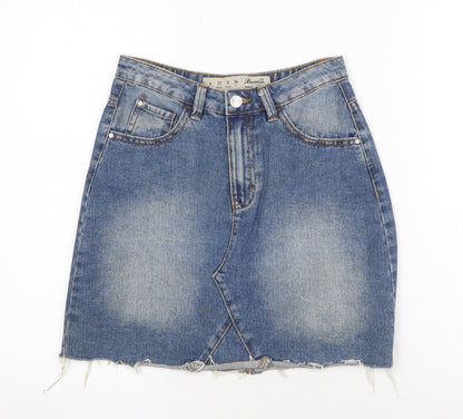 Womens UK Size 4XL Denim & Co. A-Line Denim Skirt