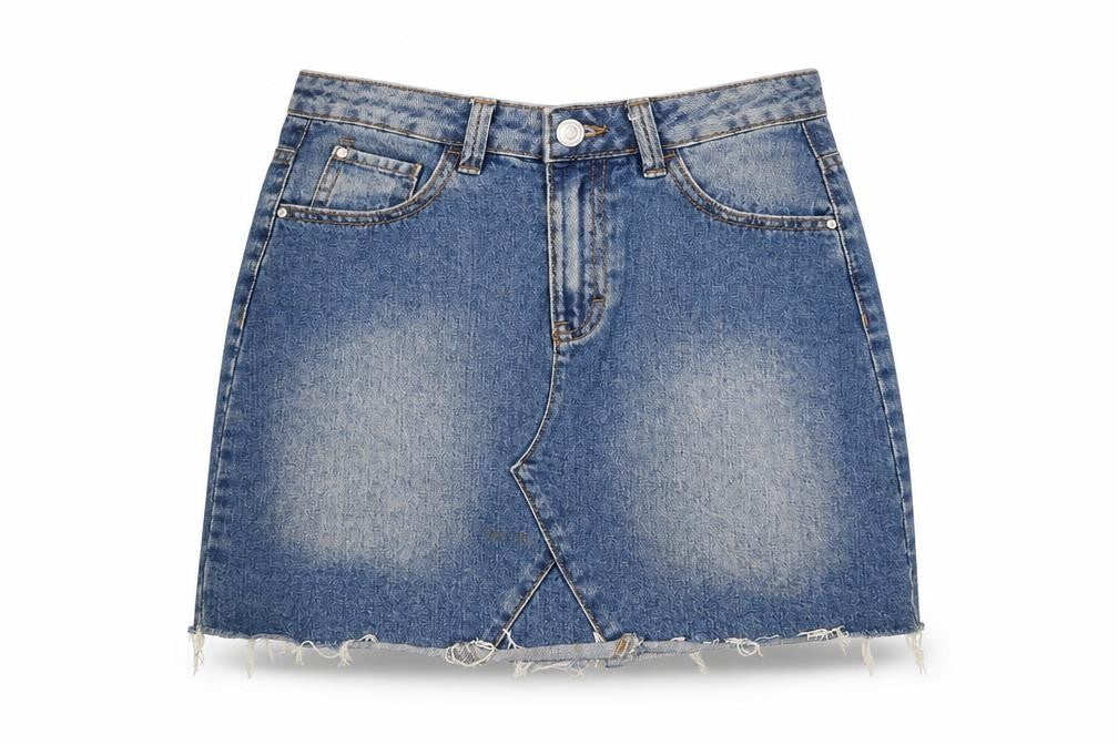 Womens UK Size 4XL Denim & Co. A-Line Denim Skirt