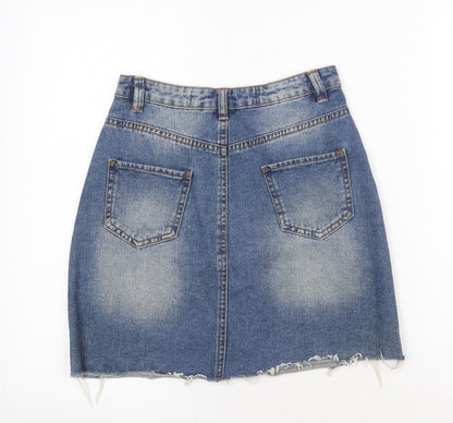 Womens UK Size 4XL Denim & Co. A-Line Denim Skirt