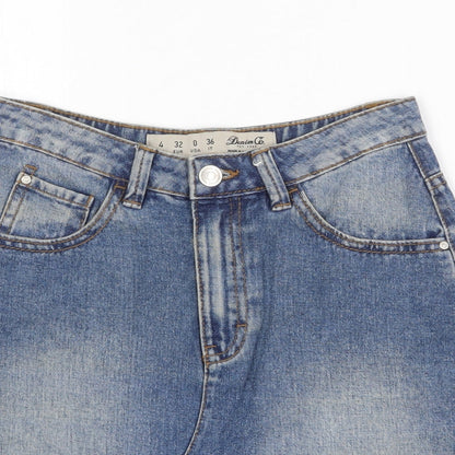 Womens UK Size 4XL Denim & Co. A-Line Denim Skirt