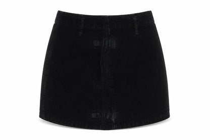 Womens UK Size 8 Denim & Co. A-Line Corduroy Skirt