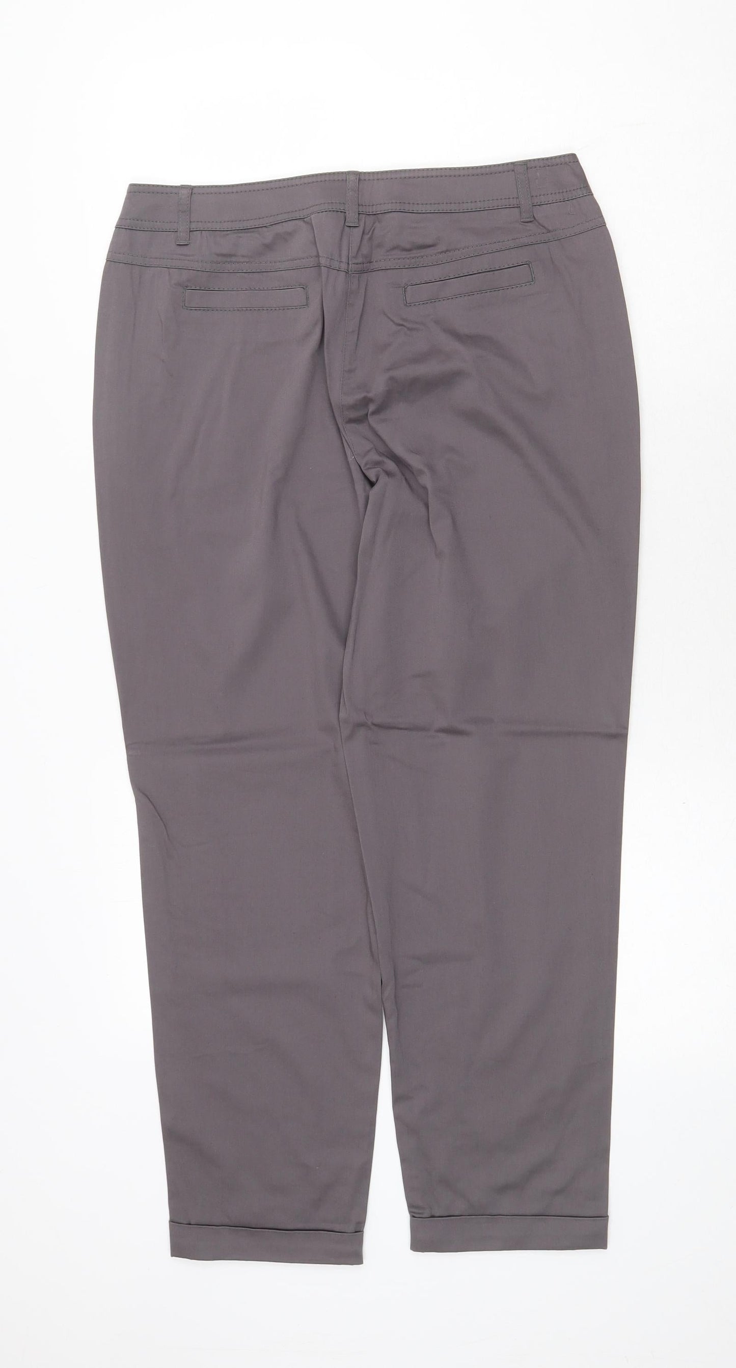 Womens UK Size 32 in Gerry Weber Regular Fit Chino Grey Trousers