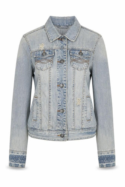 Womens UK Size 8 Denim & Co. Blue Jacket